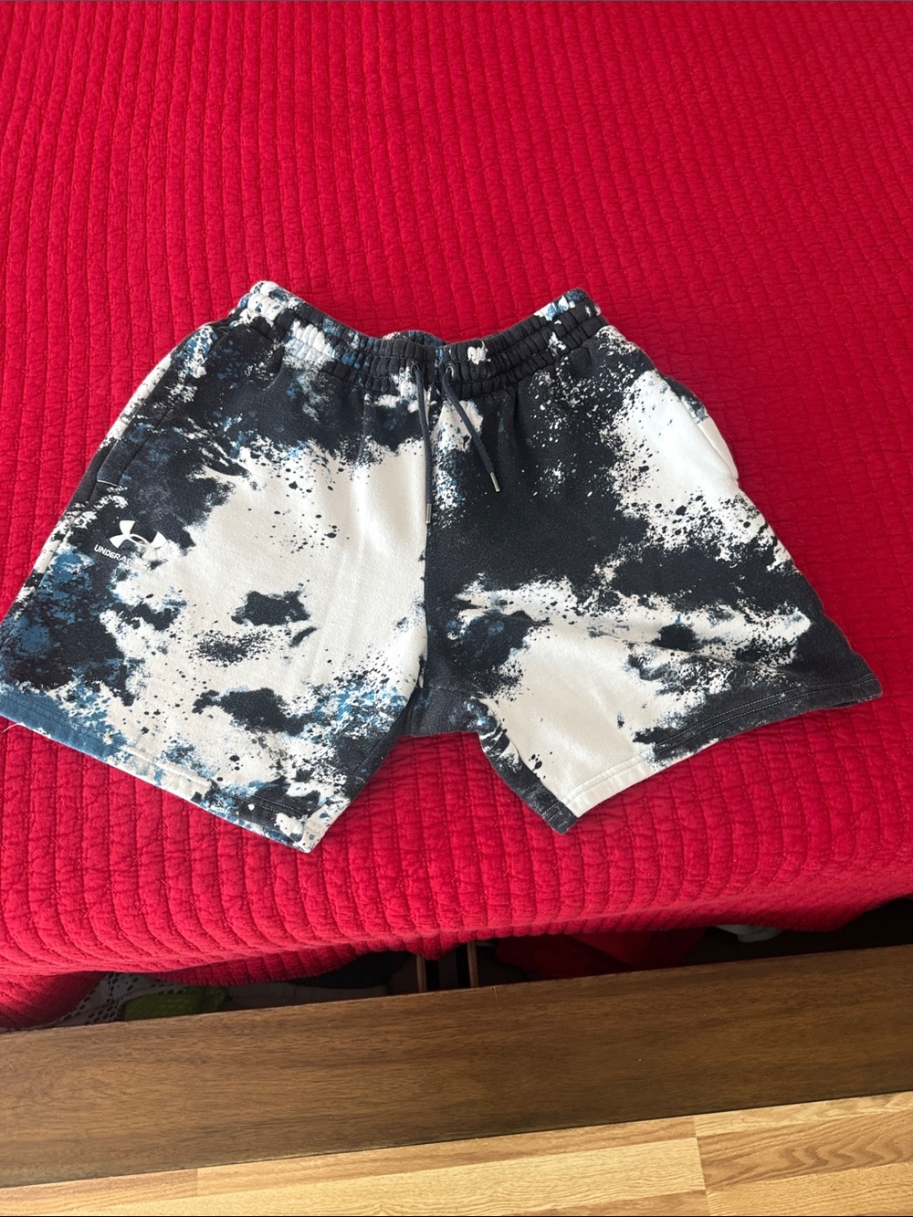 Under Armour Women’s Black & White Tie-Dye Performance Shorts